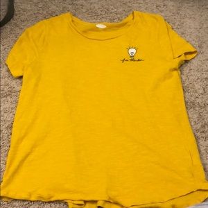 Mustard yellow T-shirt
